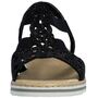 Rieker Damen Sandalette Schwarz