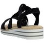 Rieker Damen Sandalette Schwarz