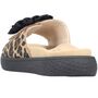 Rieker Damen Pantolette Schwarz/Leopard