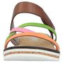 Rieker Damen Pantolette Mehrfarbig