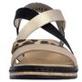 Rieker Damen Sandalette Mehrfarbig/Leopard