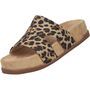 Rieker Damen Pantolette Braun/Leopard