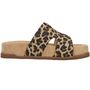 Rieker Damen Pantolette Braun/Leopard