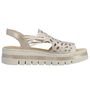 Rieker Damen Sandalette Beige