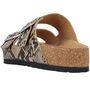 Rieker Damen Pantolette Beige/Snake