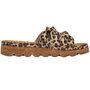 Rieker Damen Pantoletten Braun/Leopard