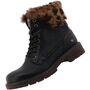 Mustang Damen Tex Stiefelette gef�ttert Schwarz/Leopard