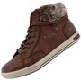 Mustang Damen High Top Sneaker gef�ttert Braun
