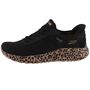 Skechers Slip-Ins Bobs Squad Chaos Daily Prowl Damen Sneaker Schwarz/Leopard