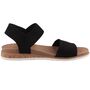 Skechers Bobs Desert Kiss Low - Top Look Damen Sandale Schwarz
