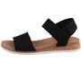 Skechers Bobs Desert Kiss Low - Top Look Damen Sandale Schwarz