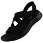 Skechers Slip-Ins Go Walk Flex Sandal - Glimmer Up Damen Sandale Schwarz
