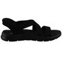 Skechers Slip-Ins Go Walk Flex Sandal - Glimmer Up Damen Sandale Schwarz