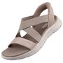 Skechers Slip-Ins Go Walk Flex Sandal - Glimmer Up Damen Sandale Beige