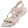 Skechers Slip-Ins Reggae Slim Summer Sparkle Damen Sandale Beige