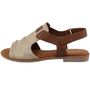 Mustang Damen Sandale Beige/Braun