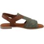 Mustang Damen Sandale Gr�n/Braun