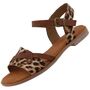 Mustang Damen Sandale Braun/Leopard