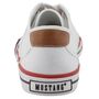 Mustang Herren Canvas Sneaker Wei�
