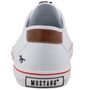Mustang Herren Canvas Sneaker Wei�