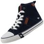 Mustang Damen High-Top Canvas Sneaker Blau