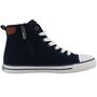Mustang Damen High-Top Canvas Sneaker Blau