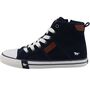 Mustang Damen High-Top Canvas Sneaker Blau
