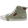 Mustang Damen High-Top Canvas Sneaker Gr�n
