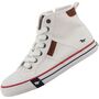Mustang Damen High-Top Canvas Sneaker Wei�