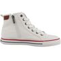 Mustang Damen High-Top Canvas Sneaker Wei�