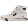 Mustang Damen High-Top Canvas Sneaker Wei�