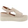 Mustang Damen Plateau Pantolette Beige(Offwhite)