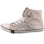 Mustang Damen Canvas High Top Sneaker Hellgrau