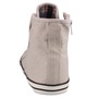 Mustang Damen Canvas High Top Sneaker Hellgrau