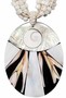 Hals-Kette mit Muschel-Anh�nger Hals-Schmuck