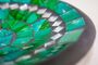 Glas-Mosaik-Schale mit hintermalten Glassteinen belegt - Dekoschale 15 cm
