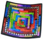 Glas-Mosaik-Schale mit hintermalten Glassteinen belegt - Dekoschale 20 cm