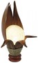Deko-Leuchte LOTUS KARIMA, 6 Bl�tter, Tisch-Lampe aus Natur-Materialien, Stimmungsleuchte