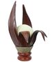 Deko-Leuchte LOTUS KARIMA, 6 Bl�tter, Tisch-Lampe aus Natur-Materialien, Stimmungsleuchte