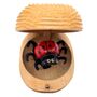 1 Gl�cksk�fer, Marienk�fer aus Holz, Gl�cksbringer