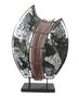 Tischleuchte Pia oval Glasmosaik Rispen handgefertigt 30 cm