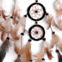Traumf�nger - Dreamcatcher GUTER TRAUM  11,5 cm & 4 x klein, schwarz