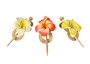 Haarspange aus Rattan mit Blume, Haarschmuck 
