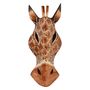 Maske Giraffe 30 cm, Holz-Maske aus Bali, Wandmaske