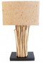 Deko-Leuchte ANTIQUE WOOD, Tisch-Lampe aus Holz, Stimmungsleuchte