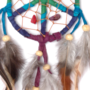Traumf�nger - Dreamcatcher GUTER TRAUM,  6 cm bunt, L�nge 25 cm