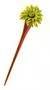 1 x Haarnadel aus Holz mit sternf�rmiger bunter Blume, Haarschmuck