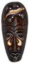 Maske bemalt 20 cm, Holz-Maske aus Bali, Wandmaske 
