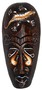 Maske bemalt 20 cm, Holz-Maske aus Bali, Wandmaske 
