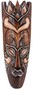Maske bemalt 30 cm, Holz-Maske aus Bali, Wandmaske 